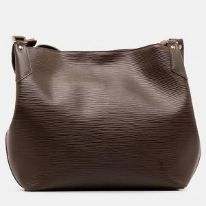 Louis Vuitton Brown Epi Leather Mandara MM Shoulder Bag