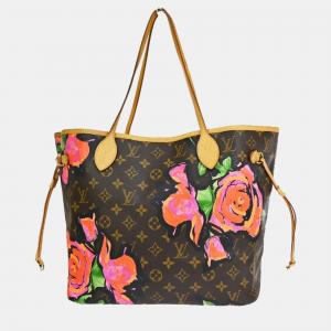 Louis Vuitton Brown Canvas MM Neverfull Totes 