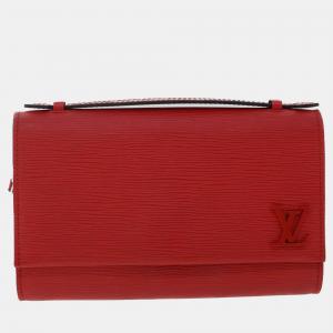 Louis Vuitton Red Leather Clery shoulder bag