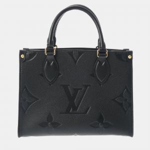 Louis Vuitton Black Leather PM Onthego Totes