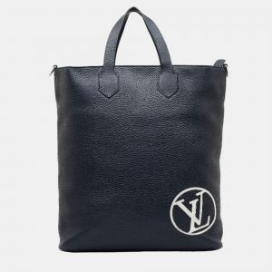 Louis Vuitton Black Taurillon MM East Side Tote Bag