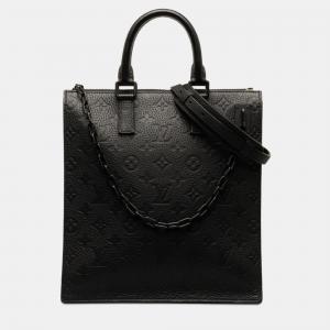 Louis Vuitton Black Monogram Taurillon Sac Plat Tote Bag