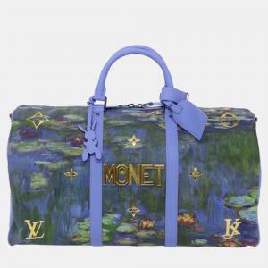 Louis Vuitton x Jeff Koons Multicolor Masters Collection Manet 50 Speedy Bandouliere Duffel Bags
