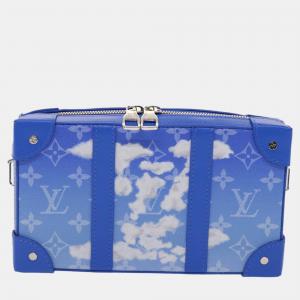 Louis Vuitton Blue Canvas Trunk shoulder Bag