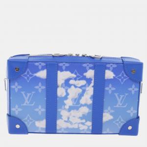 Louis Vuitton Blue Canvas Soft Trunk shoulder Bag