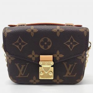 Louis Vuitton Brown Monogram Canvas Micro Metis Shoulder Bag