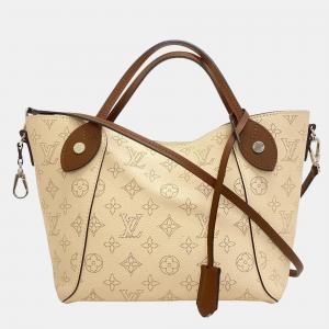 Louis Vuitton Beige Leather Small Mahina Shoulder Bag