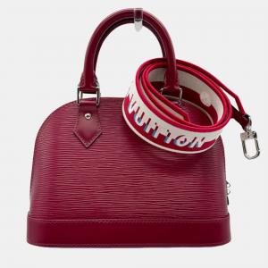 Louis Vuitton Raspberry Epi Leather Jacquard Alma BB Satchel Bag