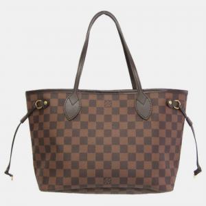 Louis Vuitton Brown Canvas PM Neverfull Tote