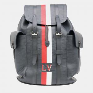 Louis Vuitton Navy Stripes Epi Leather Christopher Backpack 