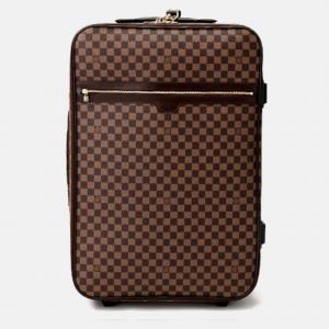Louis Vuitton Brown Canvas damier Ebene Pegase Suitcase