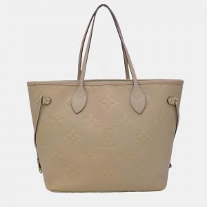 Louis Vuitton Tourterelle Monogram Empriente Leather Neverfull MM Tote Bag