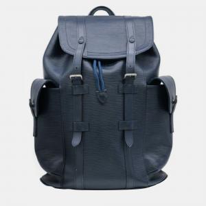 Louis Vuitton Navy Blue Epi Leather Christopher PM Backpack