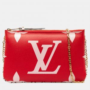 Louis Vuitton Red Monogram Giant Jungle Pochette Double Zip