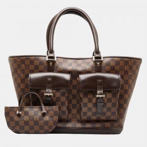 Louis Vuitton Brown Damier Ebene Canvas Manosque GM Shoulder Bag