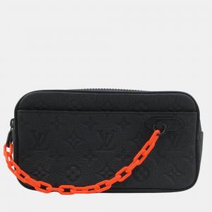 Louis Vuitton Black Monogram Empriente Leather Volga Pochette Bag