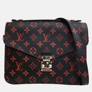 Louis Vuitton Black Monogram Canvas Pochette Metis Shoulder Bag