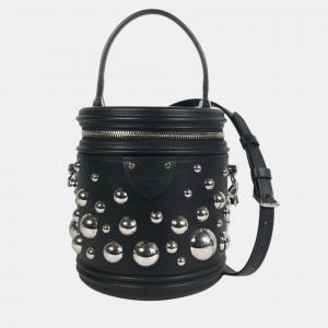 Louis Vuitton Black Calfskin Leather Yayoi Kusama Cannes Top Handle Bag