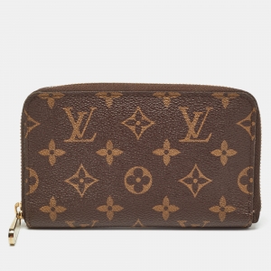 Louis Vuitton Monogram Canvas Zippy Compact Wallet