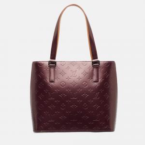 Louis Vuitton Purple Leather Stockton Tote Bag