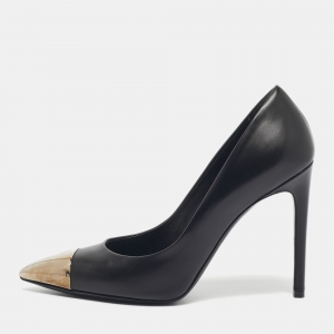 Louis Vuitton Black Leather Urban Twist Pumps Size 38