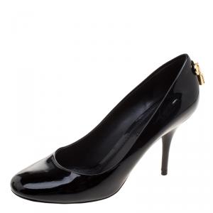 Pre Owned Louis Vuitton Black Patent Oh Really! Pumps Size 37.5