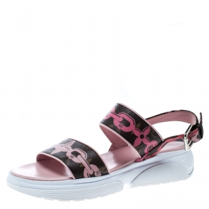مملوكة مسبقًا Louis Vuitton Multicolor Monogram Canvas Harbor Sandals Size 37