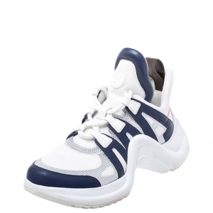 مملوكة مسبقًا Louis Vuitton Multicolor Leather and Mesh Archlight Low Top Sneakers Size 39