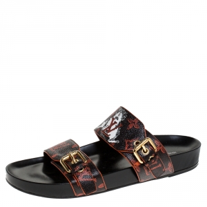 Louis Vuitton Monogram And Cat Canvas Bom Dia Flat Mules Size 41
