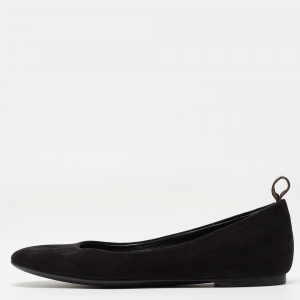 Louis Vuitton Black Suede Revival Ballet Flats Size 36