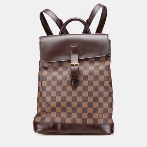 Louis Vuitton Brown Damier Ebene Soho Backpack