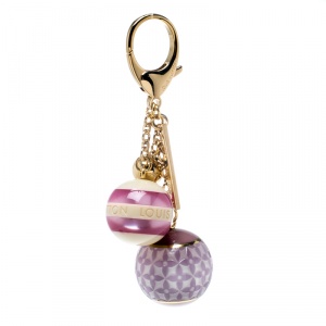 Pre Owned Louis Vuitton Multicolor Mini Lin Croisette Key Holder / Bag Charm 