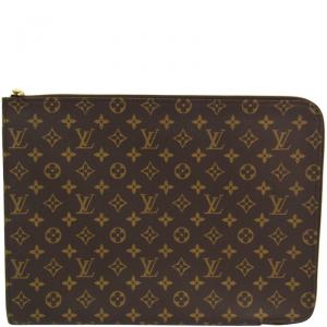 Pre Owned Louis Vuitton Monogram Canvas Poche Document Case