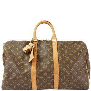 Pre Owned Louis Vuitton Monogram Canvas Keepall 45 Bag