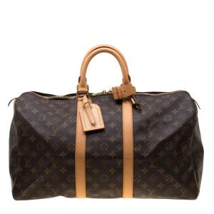 Pre Owned Louis Vuitton Monogram Canvas Keepall 45 Bag