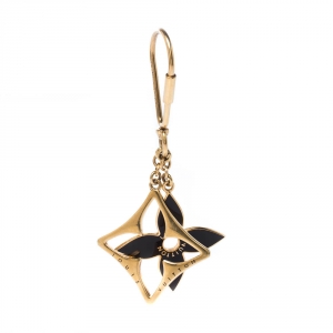 مملوكة مسبقًا Louis Vuitton Flower Enamel Gold Tone Bag Charm