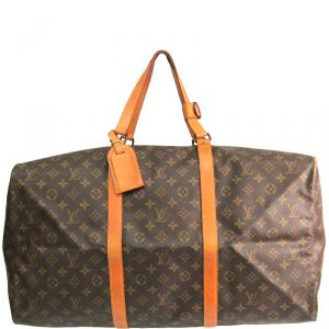 Pre Owned Louis Vuitton Monogram Canvas Sac Souple 55 Travel Bag