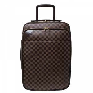 Louis Vuitton Damier Ebene Canvas Business Pegase Legere 55 Luggage Bag