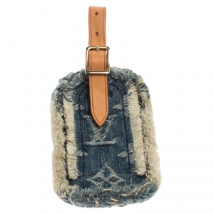 مملوكة مسبقًا دلاية حقيبة سفر لوي فيتون دنيم مونوغرامية زرقاء