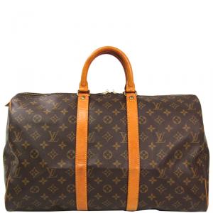 Pre Owned Louis Vuitton Monogram Canvas Keepall 45 Bag