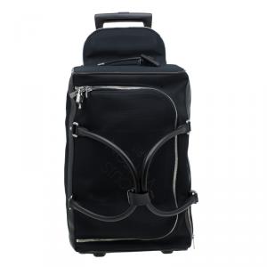 Pre Owned Louis Vuitton Black Damier Geant Canvas Eole Rolling Suitcase 50