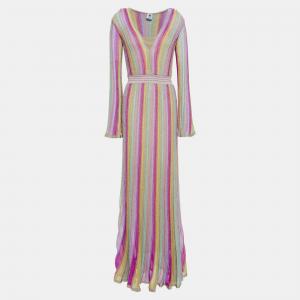 Pre Owned M Missoni Viscose Maxi Dress 44