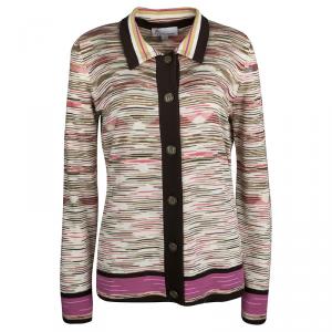M Missoni Multicolor Striped Knit Top and Cardigan Set L