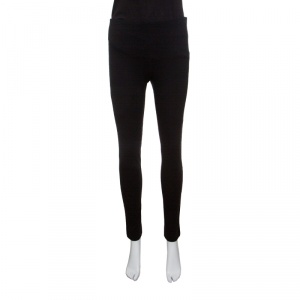 Pre Owned M Missoni Black Stretch Jersey Tapered Leggings M