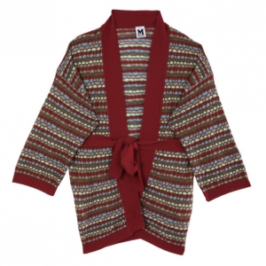 Pre Owned M Missoni Multicolor Long Cardigan M