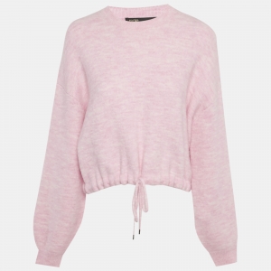 Pre Owned Maje Pink Wool Blend Sweater S