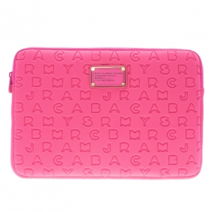 Marc by Marc Jacobs Pink Dreamy Logo Laptop Case