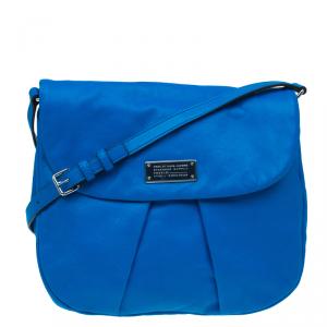 Marc by Marc Jacobs Blue Leather Marchive Messenger Bag