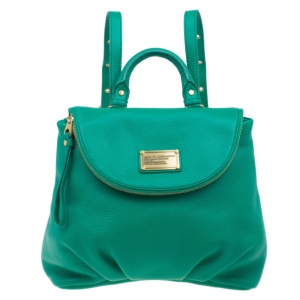Marc by Marc Jacobs Green Classic Q Mariska Leather Backpack