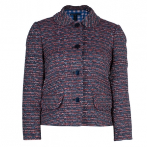 Pre Owned Marc by Marc Jacobs Multicolor Tweed Short Coat XS